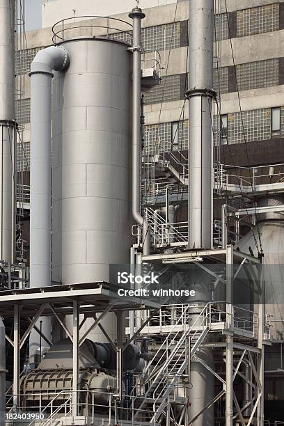Modern Industry Stock Photo - Download Image Now - Air Pollution, Blue, Chemical