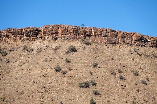 The rocky ridge line known as the Great wall of China due to its resemblance to the original on the Flinders Ranges, the largest mountain ranges in South Australia.