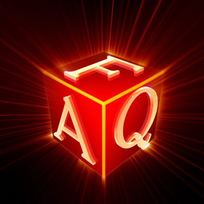 FAQ cube with shine