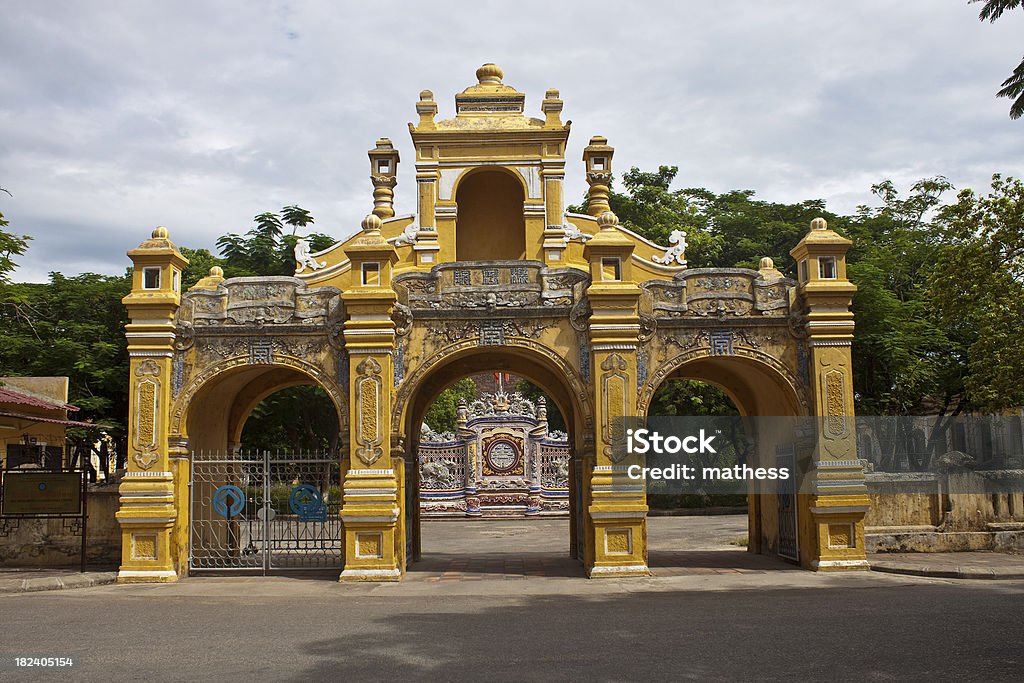 Puerta a la Ciudadela en tono - Foto de stock de Huế libre de derechos