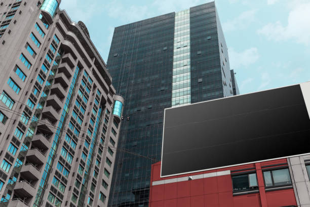 istock Advertising Outdoor Blank Billboard on the city 1824062183