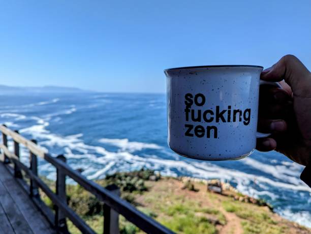 istock Coffee by the sea 1824075436
