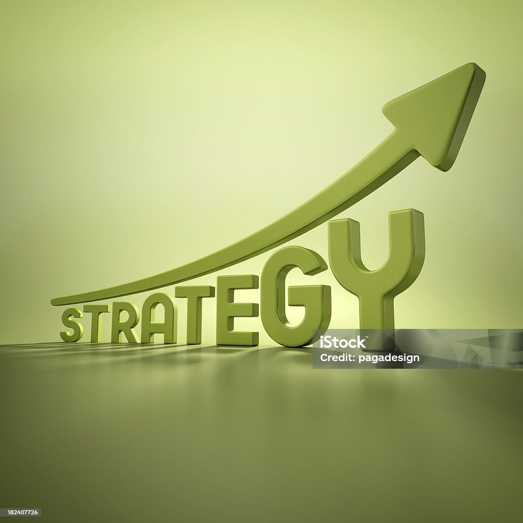 green Strategie-graph-studio - Lizenzfrei Diagramm Stock-Foto