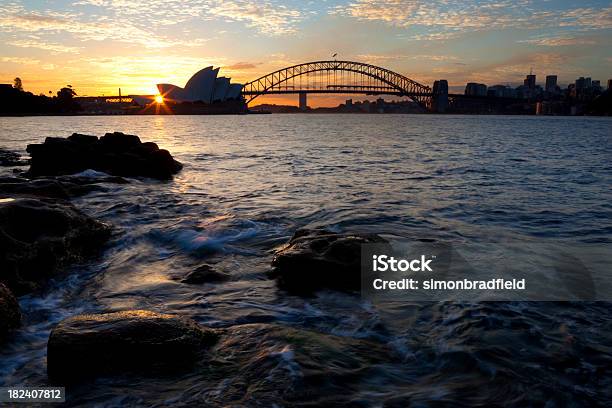 Sydney Harbour At Dusk Stock Photo - Download Image Now - Australia, Capital Cities, City