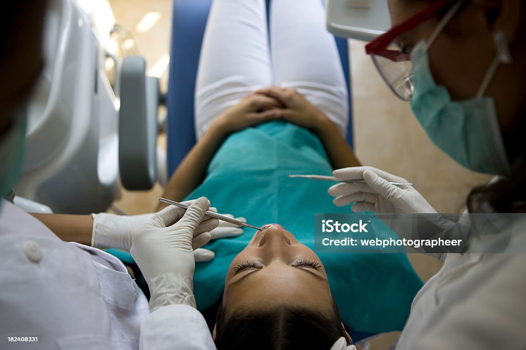 Beim Zahnarzt - Lizenzfrei Zahnarzt Stock-Foto