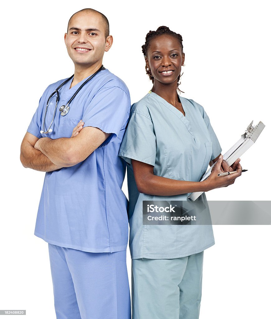 고용 & 직무와의: 다양한 간호사 (격리됨에 - 로열티 프리 간호사 스톡 사진