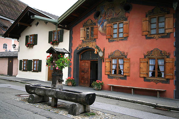 Oberammergau in Bavaria, Germany - Trompe L'oeil