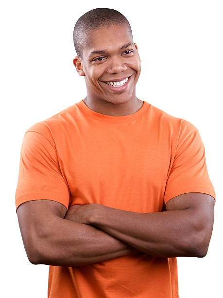 istock Smiling young male with arms crossed 182409912