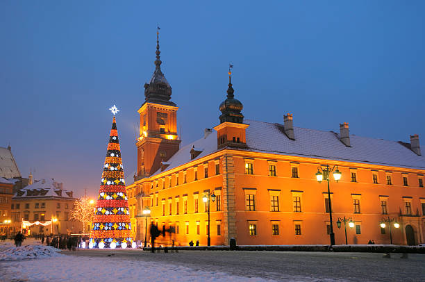 istock Christmas tree at Castle Square in Warsaw 182410027