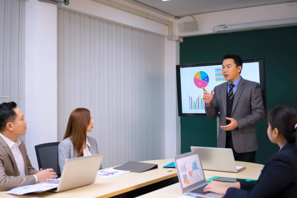 istock Employees are meeting at office. 1824101857
