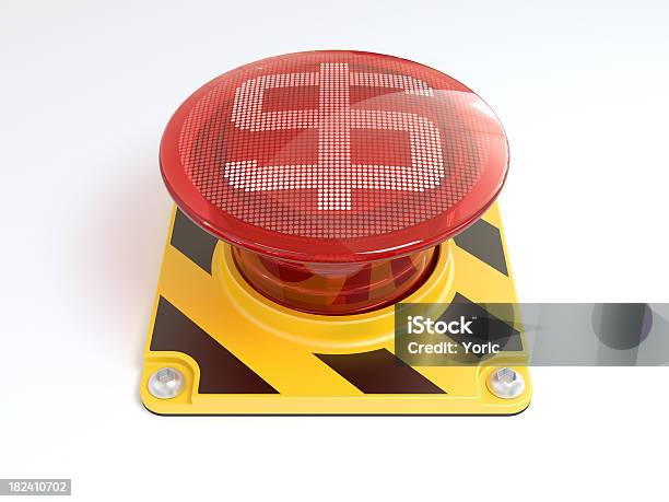 Gran Botón Rojo Con El Dólar Foto de stock y más banco de imágenes de Botón pulsador - Botón pulsador, Abundancia, Actividades bancarias