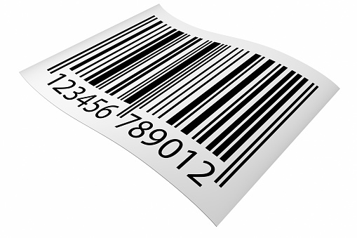 Barcode label.