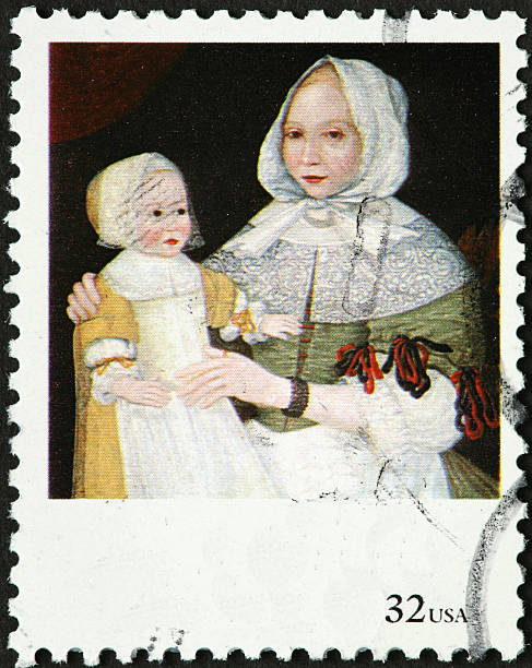 istock medieval woman and baby 182411463