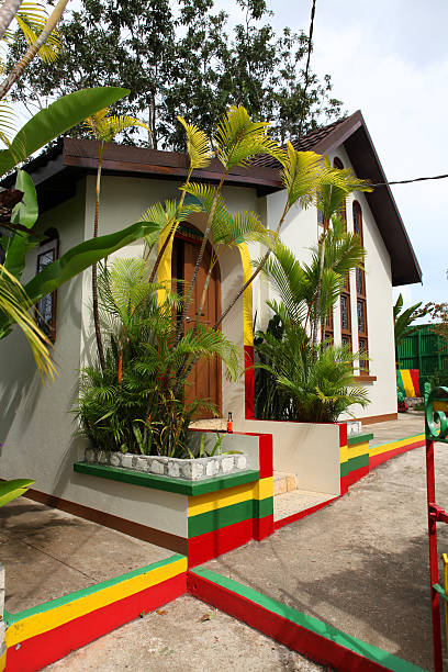ジャマイカンハウス - ミュージシャン ボブ・マーリー 写真 ストックフォトと画像