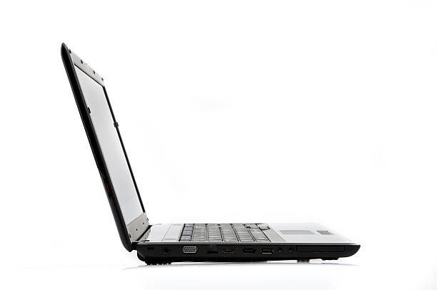 Side View Laptop stock photo