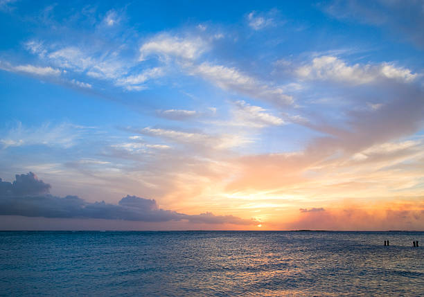 Tropical Sunset stock photo