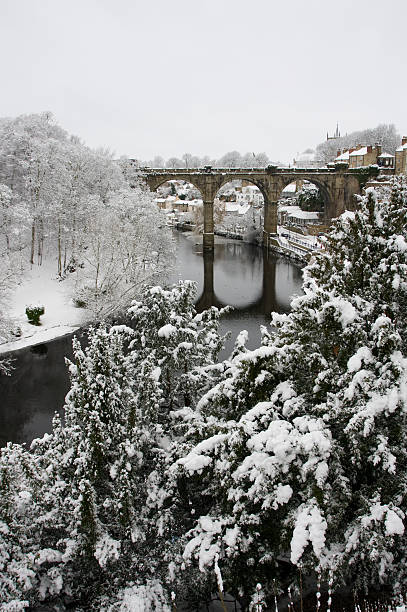 istock Knaresborough Yorkshire England with snow 182411889