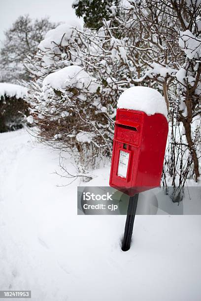 Letter Box In Snow Stock Photo - Download Image Now - Cold Temperature, Copy Space, Landscape - Scenery