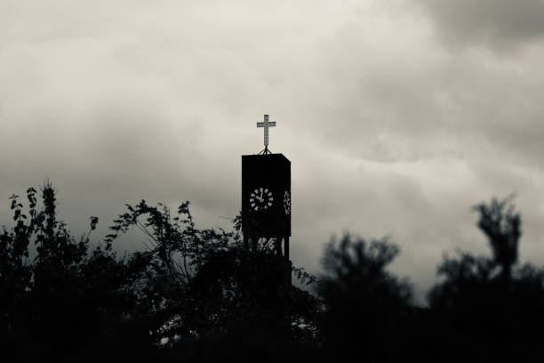 istock Cross on a Tower in Frankfurt 1824120994
