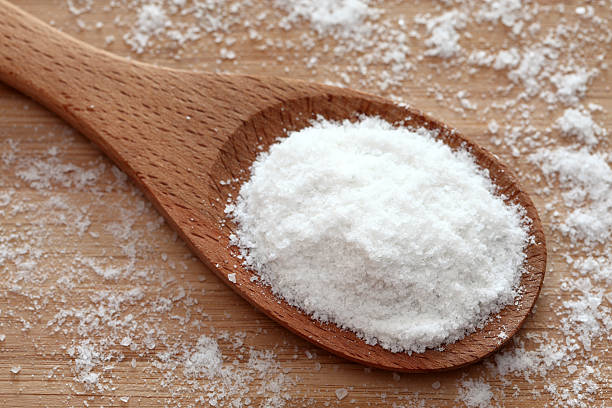istock Salt in a wooden spoon 182412162