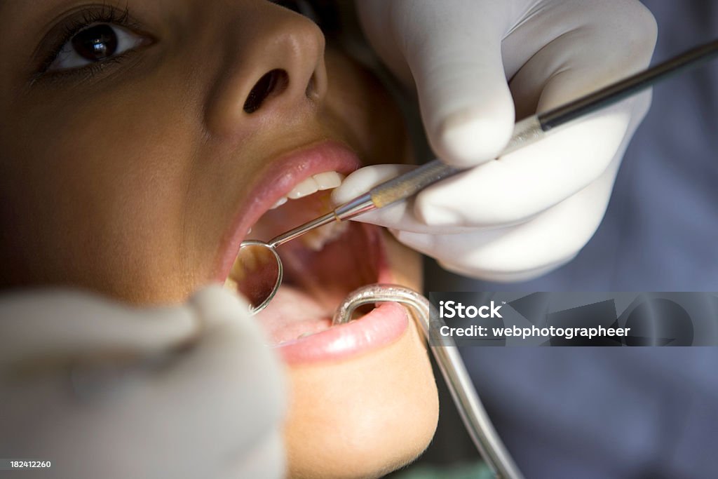 歯科検査 - 2人のロイヤリティフリーストックフォト