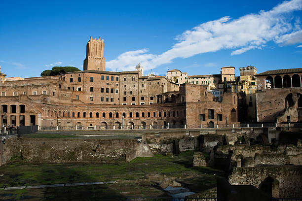 Trajan's forum stock photo