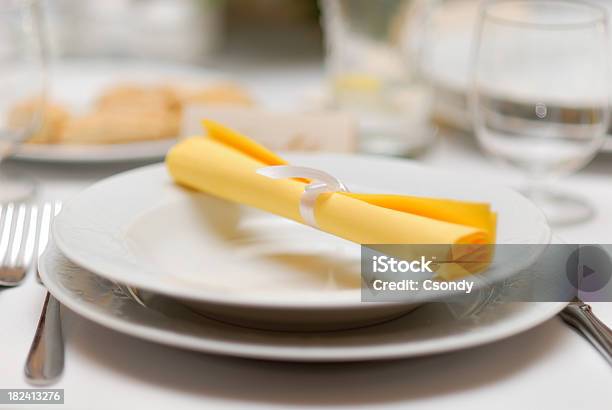 Foto de Decoração De Mesa Para Casamento e mais fotos de stock de Artigo de decoração - Artigo de decoração, Banquete, Bebida