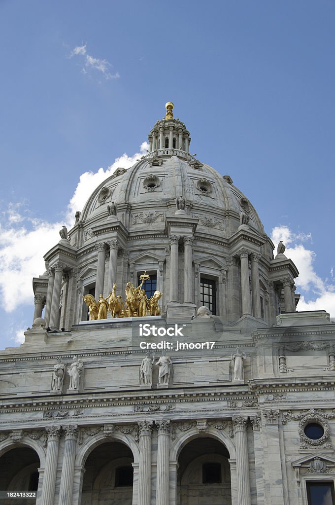 Cupola di Campidoglio del Minnesota - Foto stock royalty-free di Arco - Architettura