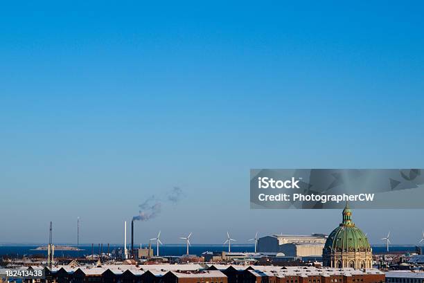 Copenhagen Skyline With Sweden In The Background Stock Photo - Download Image Now - Architectural Dome, Building Exterior, Capital Cities