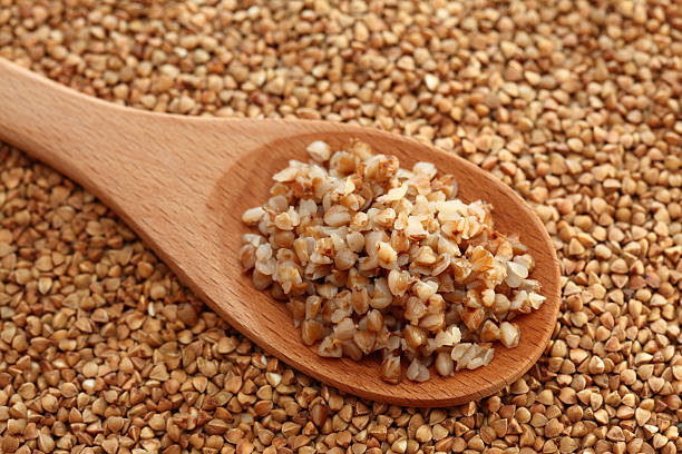 istock Buckwheat in a wooden spoon 182413759