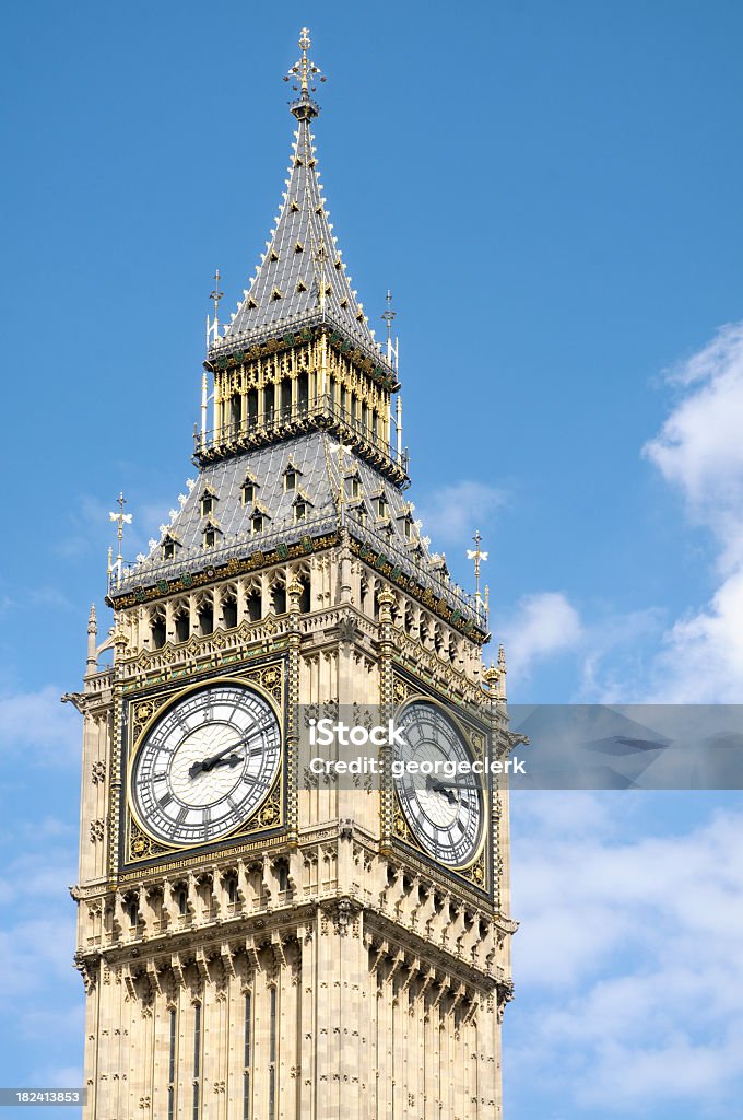 Nahaufnahme von Big Ben - Lizenzfrei 3 Uhr Stock-Foto