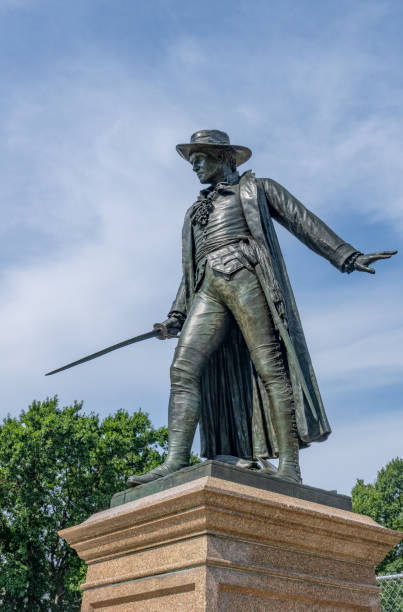 istock Colonel William Prescott memorial statue on Bunker Hill. 1824140615