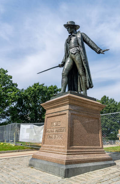 istock Colonel William Prescott memorial statue on Bunker Hill. 1824142911