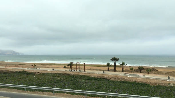 istock View along the coast of the Pacific Ocean in Lima, Peru. 1824143455