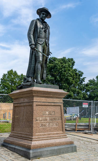 istock Colonel William Prescott memorial statue on Bunker Hill. 1824144691