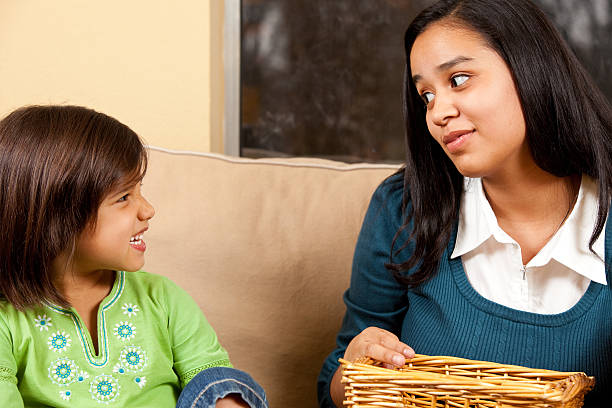 Angry Nanny stock photo