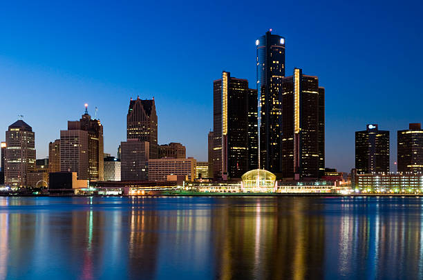 istock Detroit Skyline at Twilight 182415856