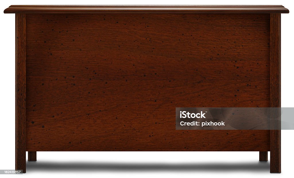 Desk "Wooden Desk, isolated on a white background." Desk Stock Photo