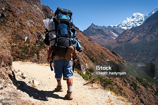 Trekking W Himalaje - zdjęcia stockowe i więcej obrazów Azja - Azja, Bezchmurne niebo, Biały