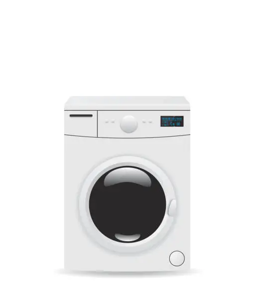 Vector illustration of Washing machine illustration