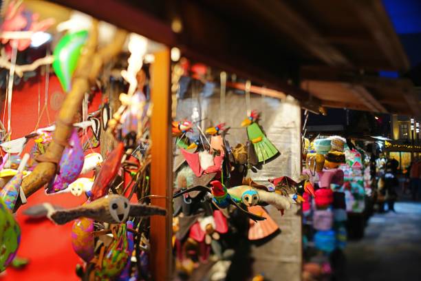 istock Christmas goods at the fair. 1824162535