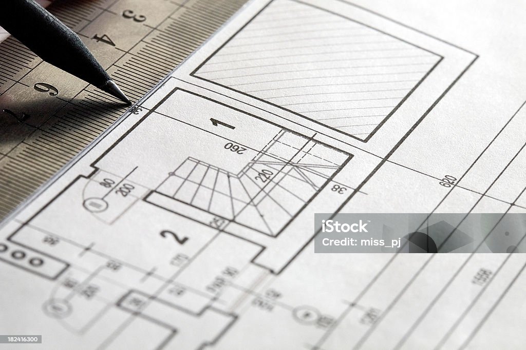 plan arquitectónico - Foto de stock de Plano - Documento libre de derechos