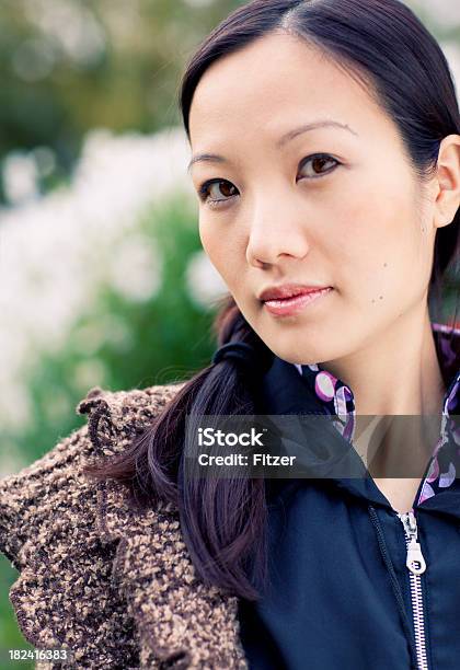 Beautiful Asian Woman Outdoor Stock Photo - Download Image Now - 20-24 Years, 20-29 Years, Adult