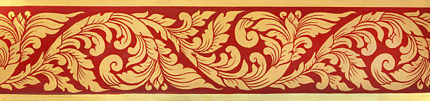 decoration item made of blue plaster. relief stucco interior.