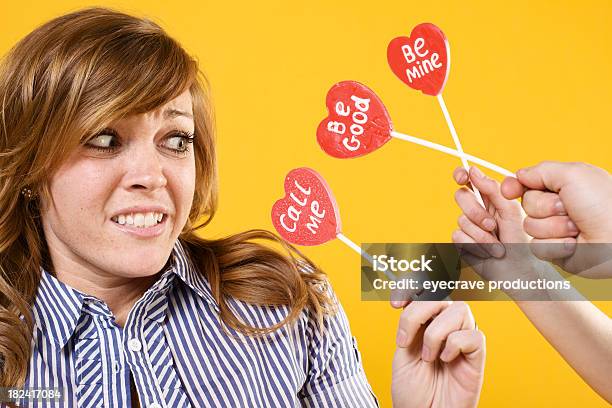 Foto de Dia Dos Namorados Coração Lollipop Garotas Atraentes e mais fotos de stock de Adulto