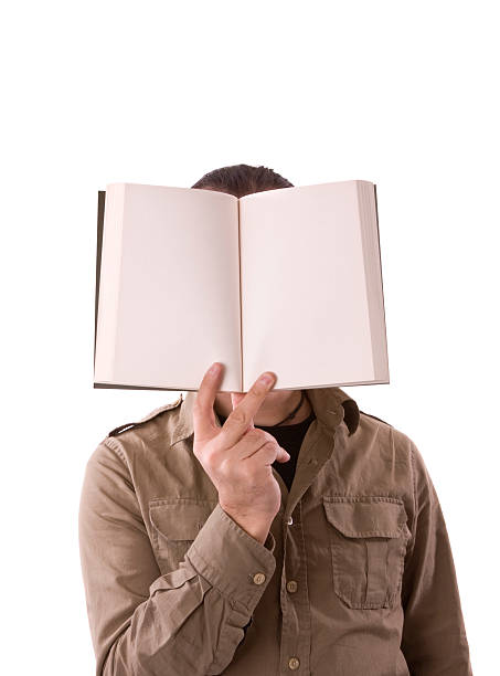 istock Male showing a book with blank pages 182417252