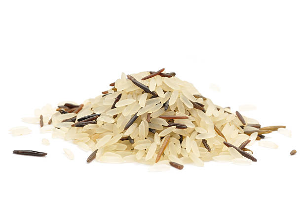 istock Pile of Wild Grain Rice 182417814