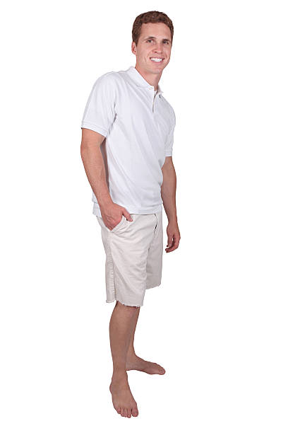 istock Isolated casual male posing hand in pocket 182418206
