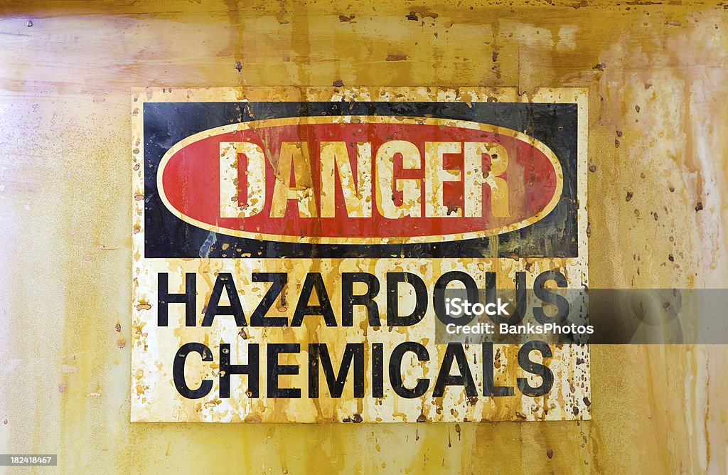 Danger Hazardous Chemicals Sign on a Barrel Danger Hazardous Chemicals Sign on a stained storage barrelA related image from my portfolio: Chemical Stock Photo