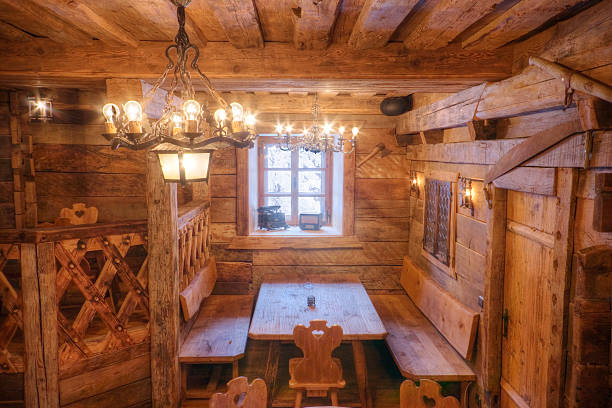 istock Cozy Restaurant in the Alps 182418506